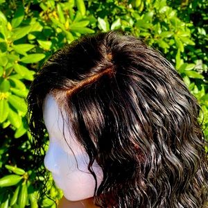 Curly lace front wig